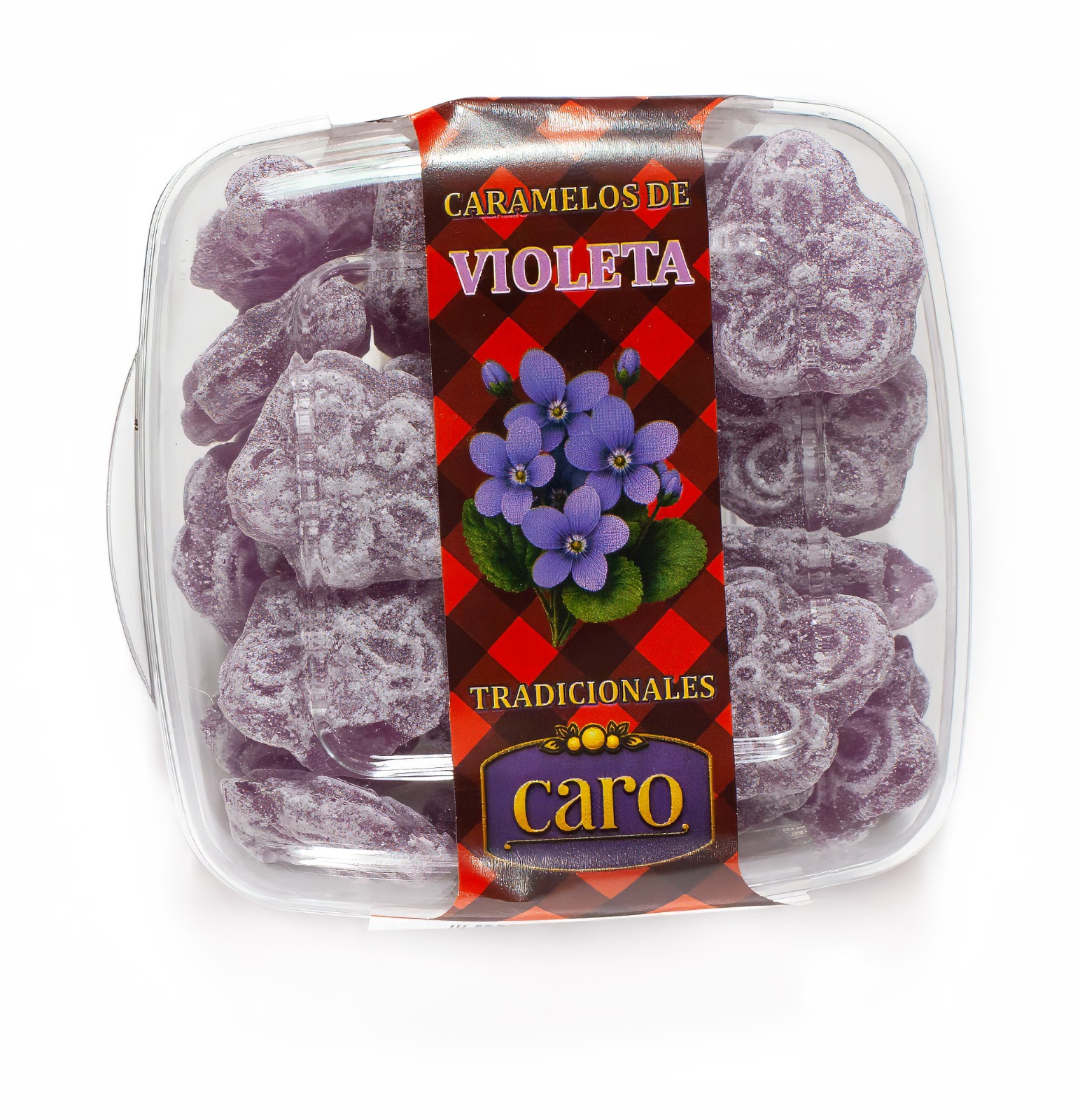 Polvera violetas nueva